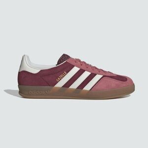 Adidas Indoor Gazelle Maroon/White Size 9.5W/8.5M